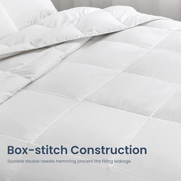 WHITE FEATHER - DOWN BLEND COMFORTER - 50/50 LIGHTWEIGHT (FULL/QUEEN) - Picture 7 of 7